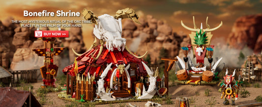 IAMBRICK Bonefire Shrine Review: The Ultimate Orc Tribe Building Block Set for Fantasy Collectors