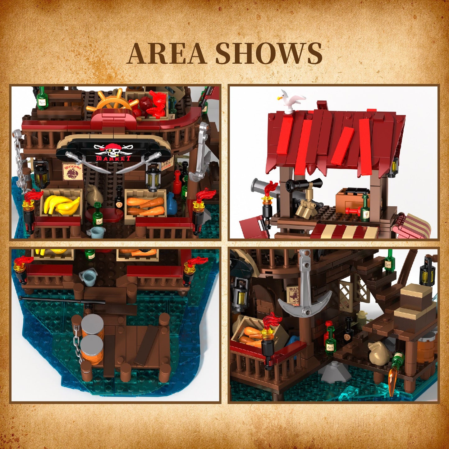 Pirate's Bay Market 856 PCS