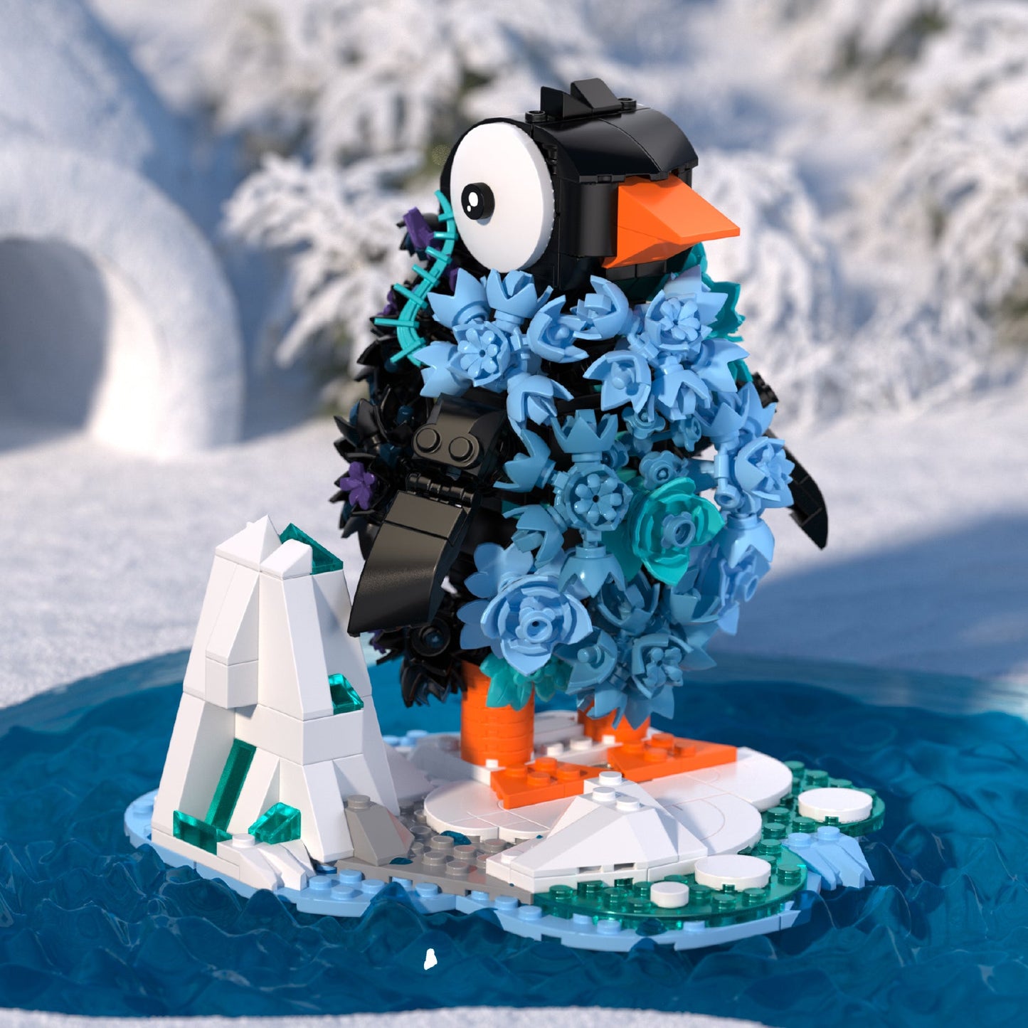 IceBloom Penguin 604 PCS