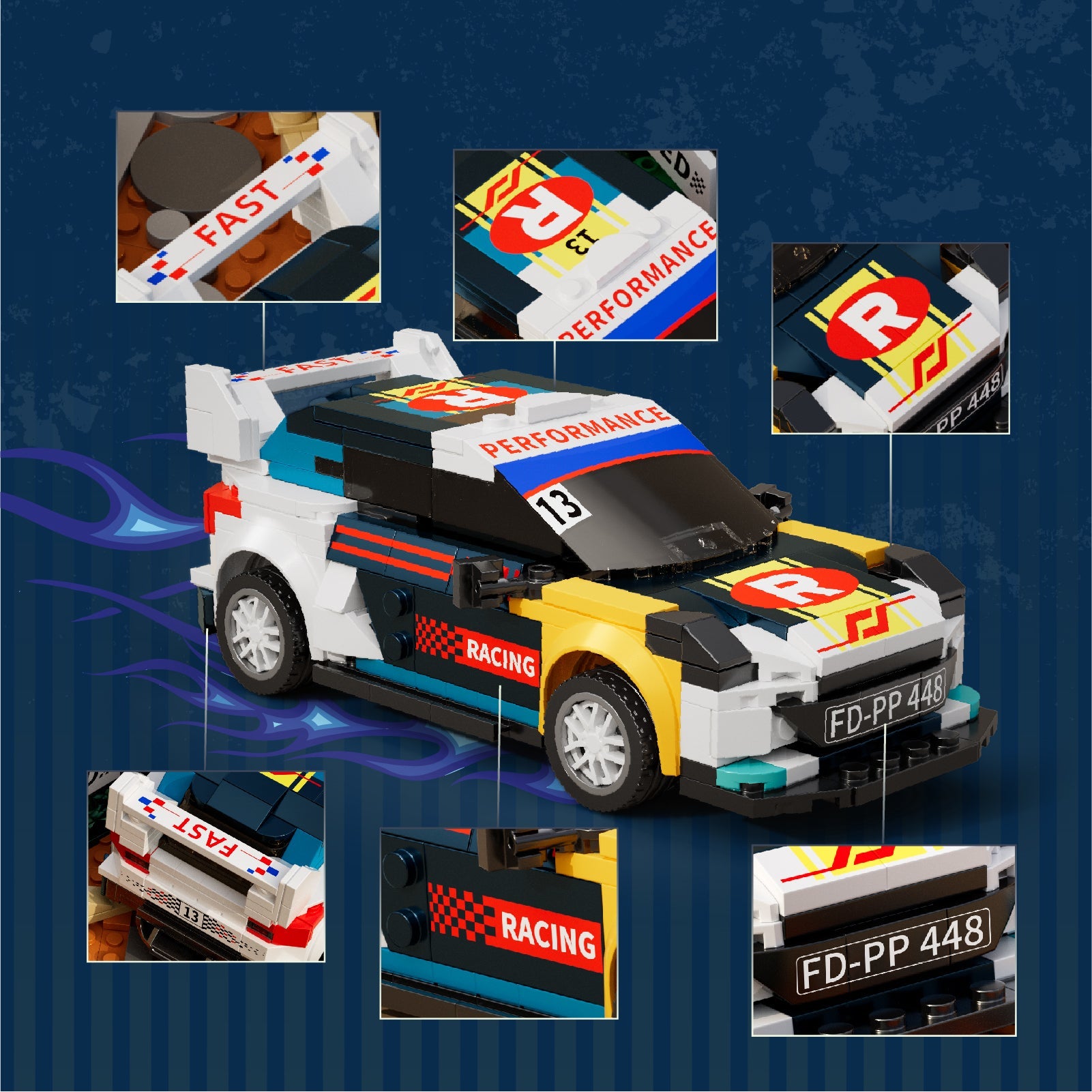 IAMBRICK Drift Rush 1049 PCS building set – product detail image 4