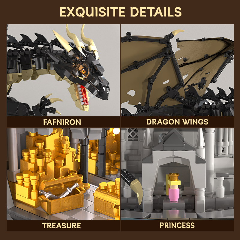 IAMBRICK Dragon’s Cryptic Cache hidden treasure chamber and fantasy building details
