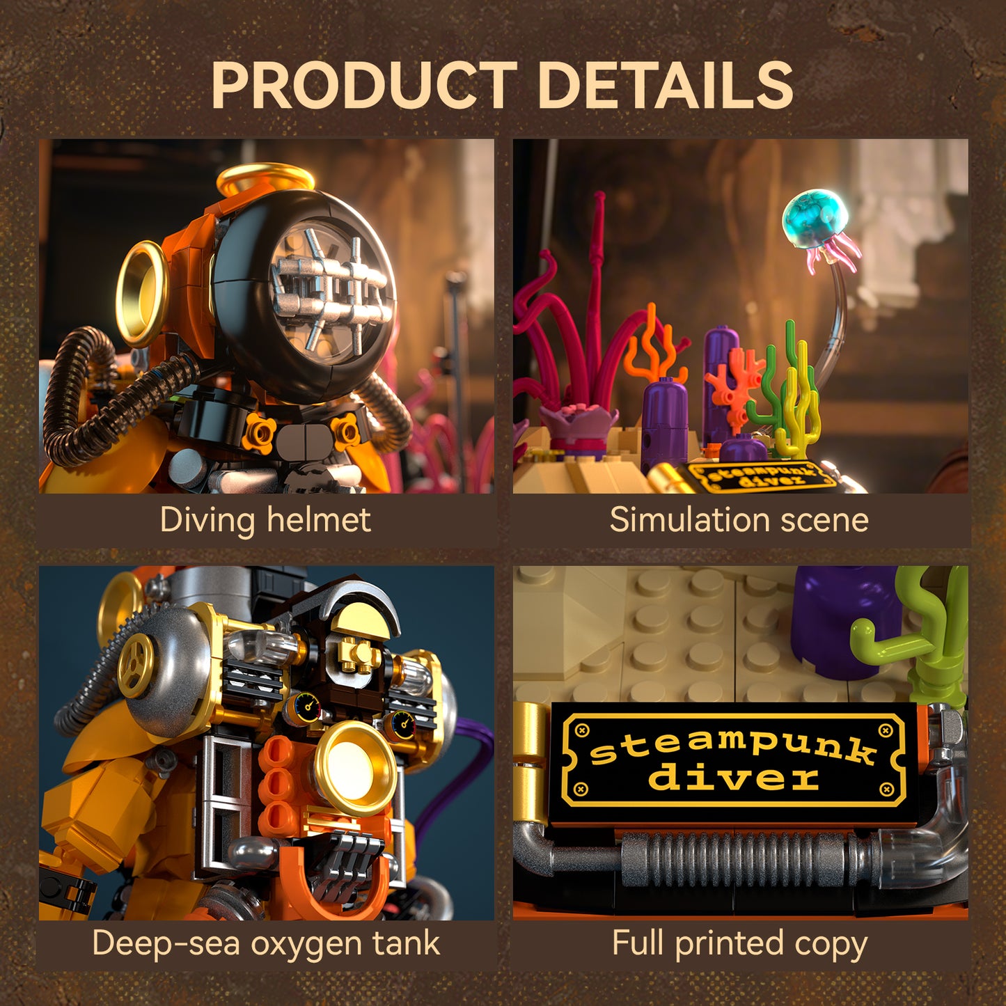 Steampunk Diver 1333 PCS