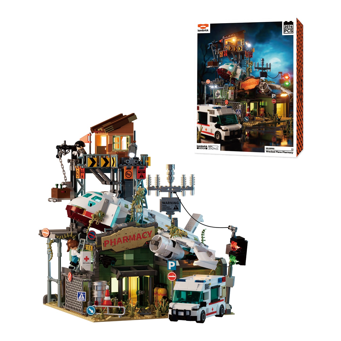 Wrecked Plane Pharmacy 2076 PCS