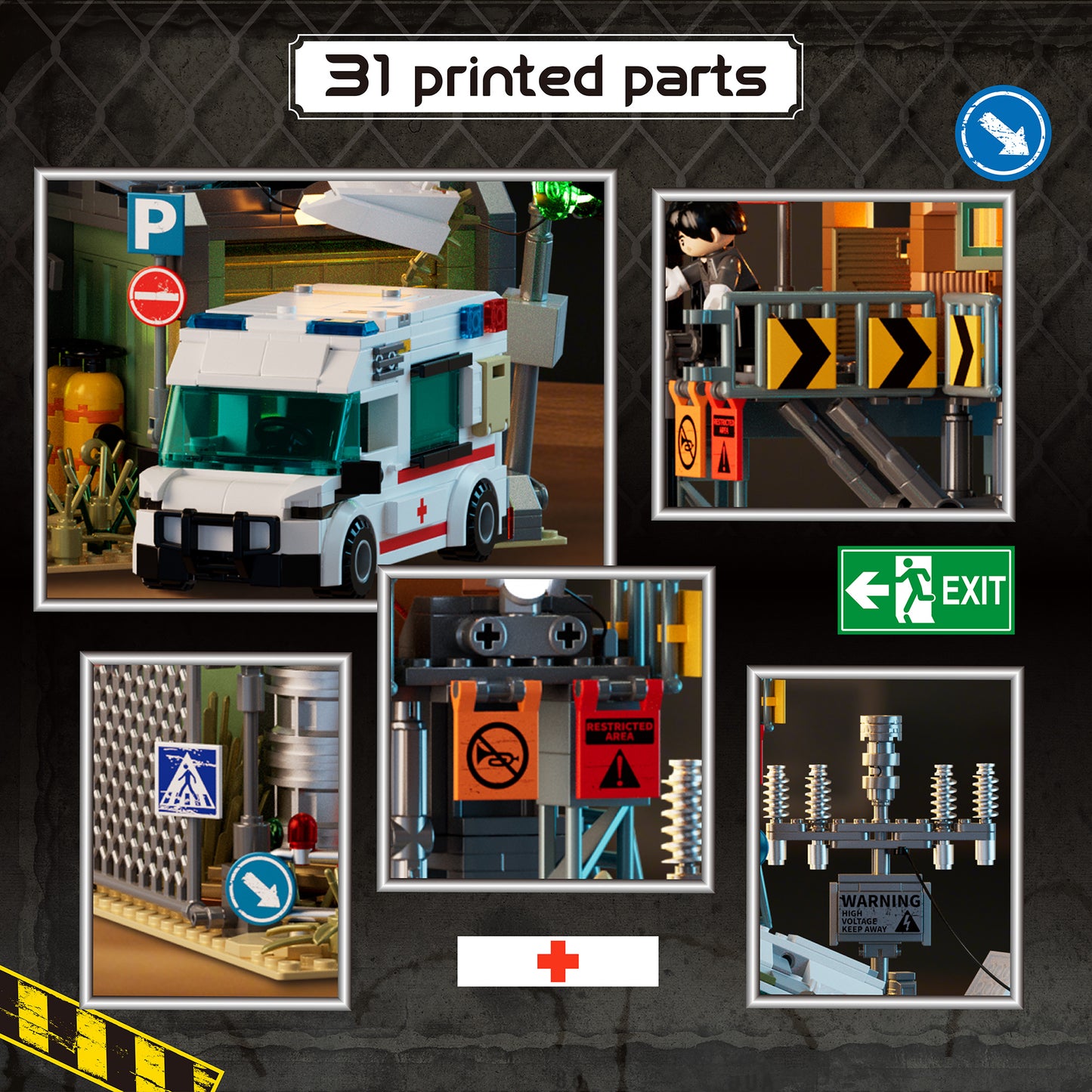 Wrecked Plane Pharmacy 2076 PCS